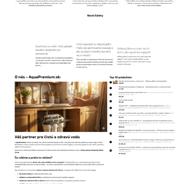 AquaPremium – články a obsah