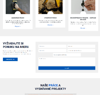 AWMBUILDING – karty služieb a formulár